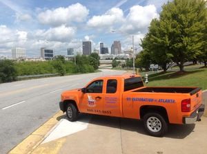 Water Damage Restoration Pickup Truck